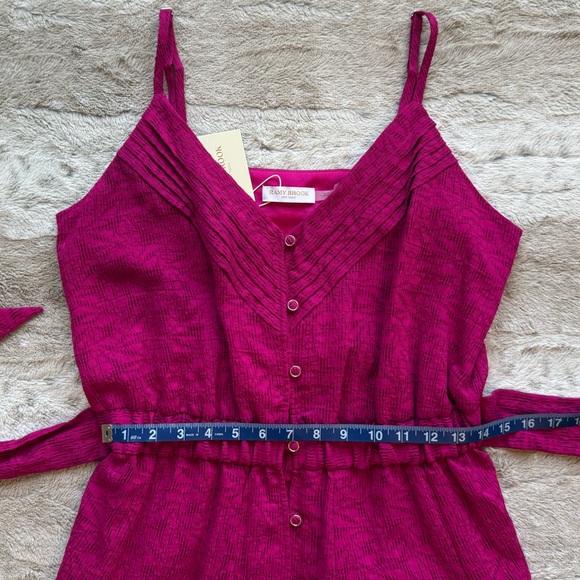 NWT💕Ramy Brook Kallie Wild Rose Springtime Burnout Mini Dress in Rose Burnout - Picture 10 of 16